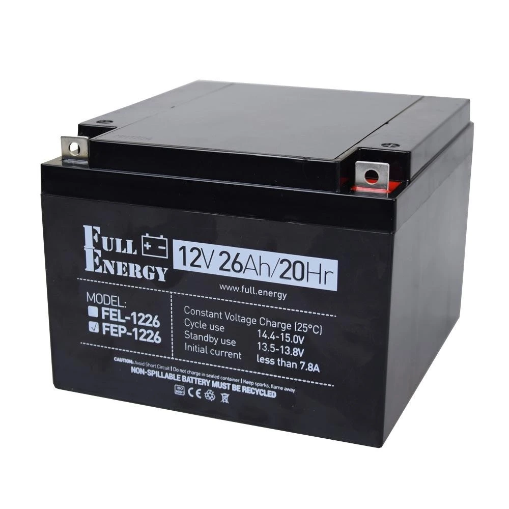 Свинцево-кислотна акумуляторна батарея · Full Energy FEP-1226 26 А•г 12В