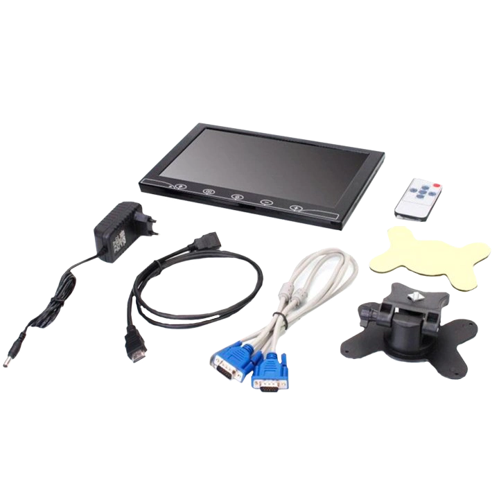 Автомобільний РК-монітор · 10.1" (AV + VGA + HDMI + BNC)