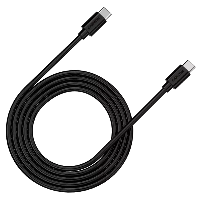 Кабель · Canyon C12 black (100W USB-C - USB-C) 2м