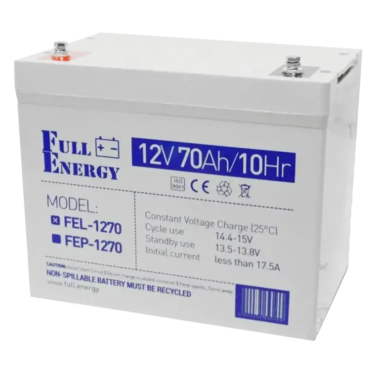 Акумулятор гелевий · Full Energy FEL-1270 12V 70 Ah