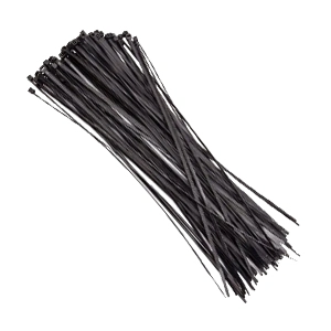 Хомут чорний · Courbi 370х7,6 (100шт)