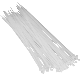 Хомут білий · Courbi 370х4,8 (100шт)