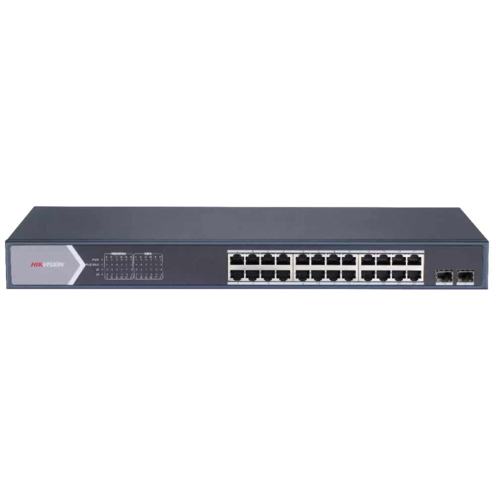 Комутатор 24 порти керований · Hikvision DS-3E1526P-SI PoE