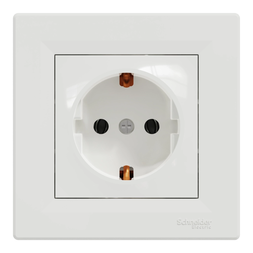 Розетка одинарна із заземленням · Schneider Electric ASFORA EPH2900121