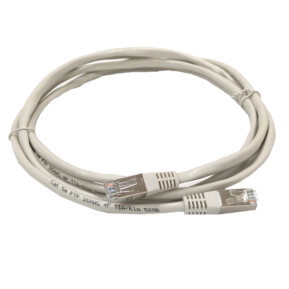 Патч-корд FTP, 0.5 м, кат. 5e, сірий · Kingda PAFT4050