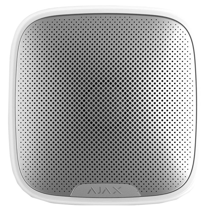 Superior StreetSiren white Fibra · Дротова вулична сирена Ajax