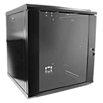 Шафа коммутаційна настінна розбірна · Hypernet WMNC66-12U-FLAT-BLACK 12U 600x600