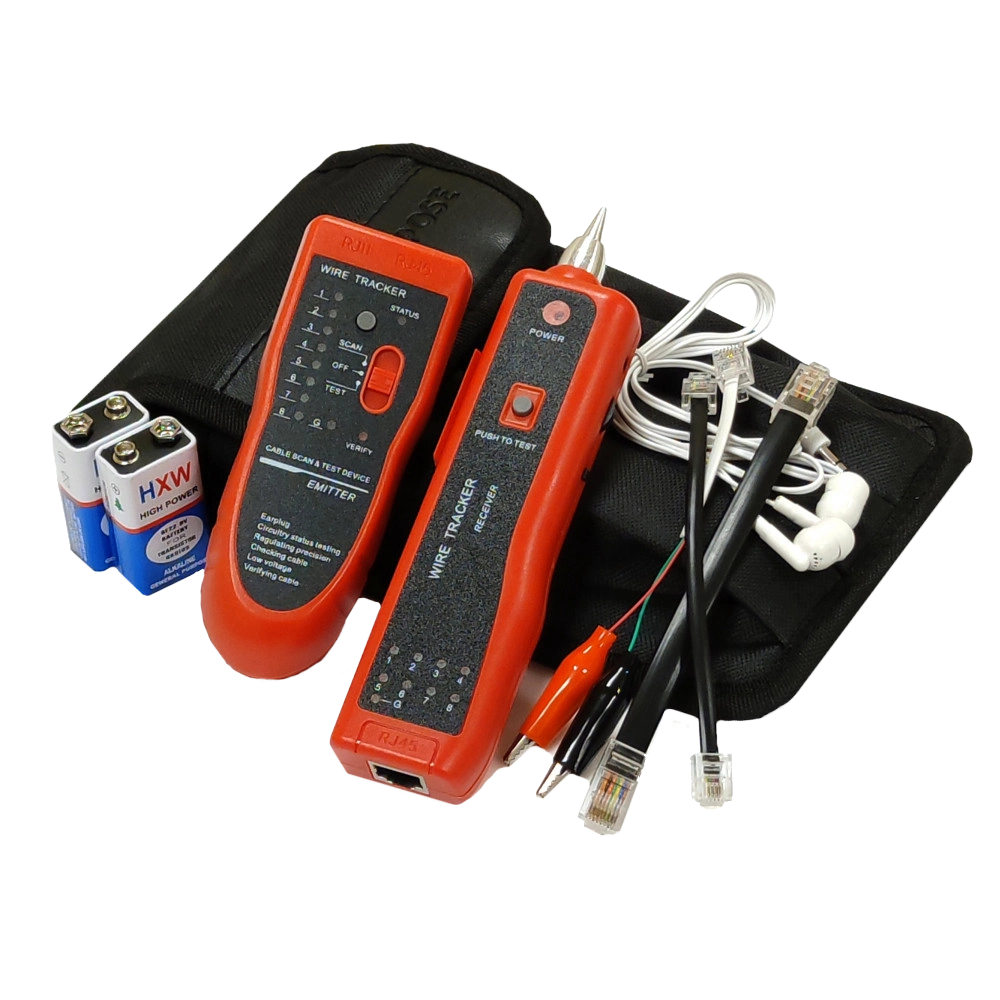 Тестер кабельний - генератор тону · RJ45 RJ12
