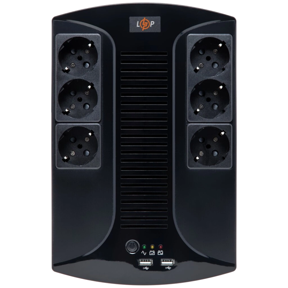 Джерело безперебійного живлення · Logicpower LP 650VA-6PS (455Вт)