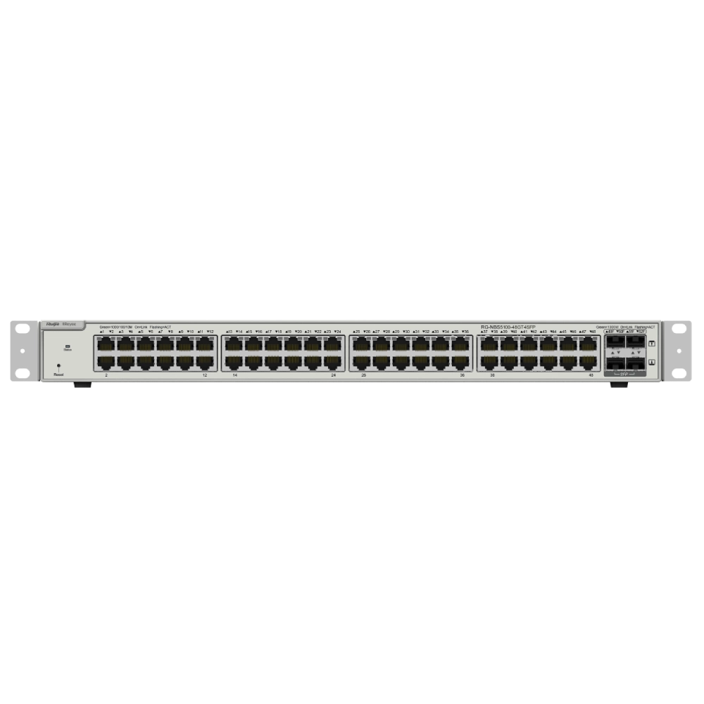 Комутатор 48 портів керований · Ruijie Reyee RG-NBS5100-48GT4SFP L3