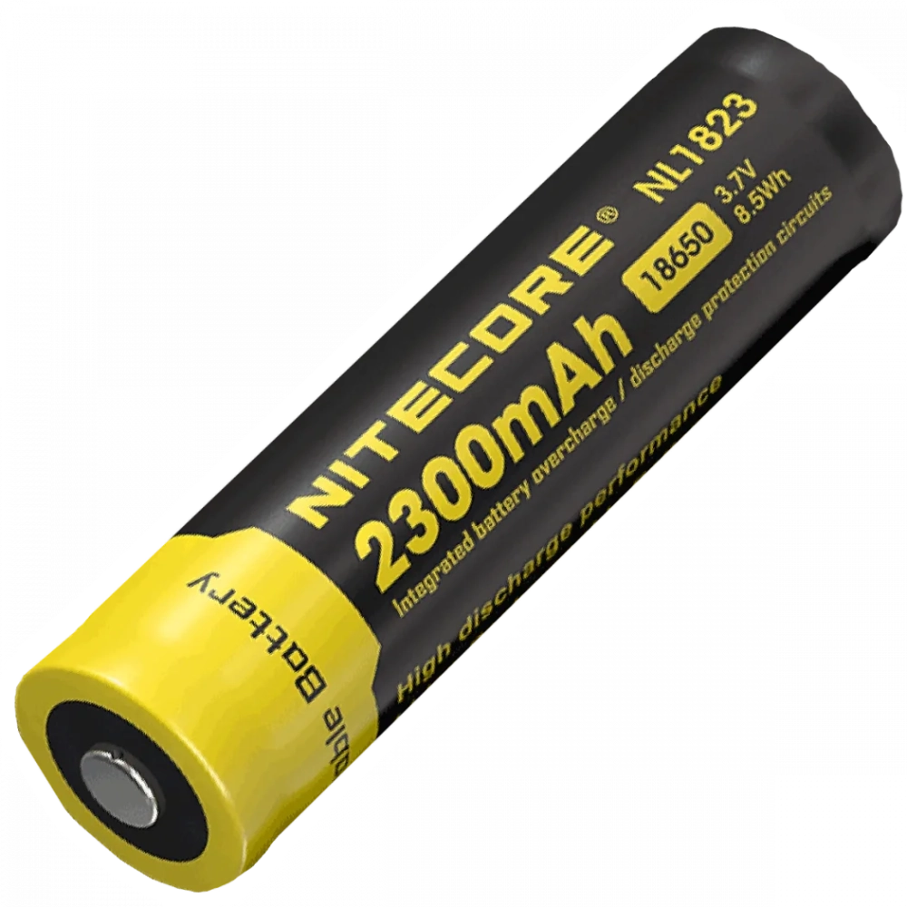 Акумулятор Li-Ion 18650 3.7V (2300 мА•г) захищений · Nitecore NL1823
