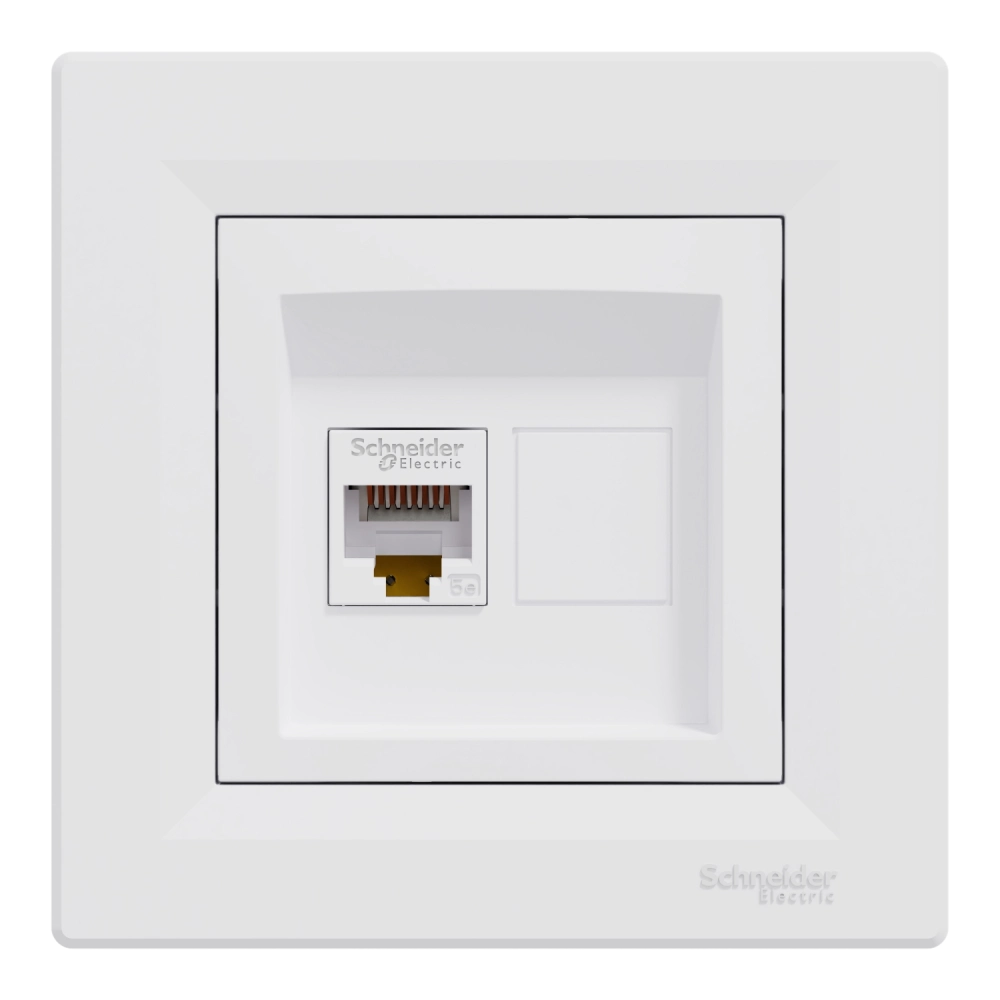 Розетка комп'ютерна одинарна · Schneider Electric Asfora EPH4300121 RJ45 кат.5е UTP