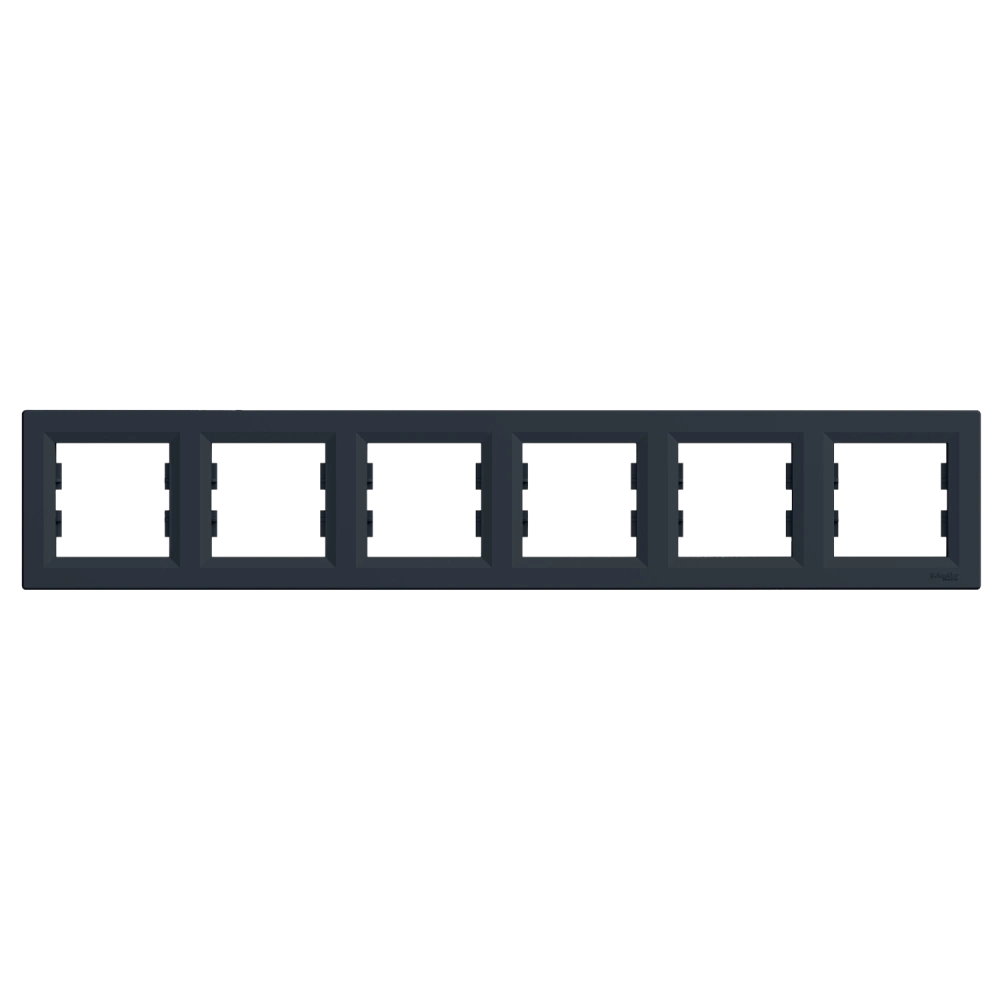 Рамка 6 постів антрацит горизонтальна · Schneider Electric EPH5800671 Asfora