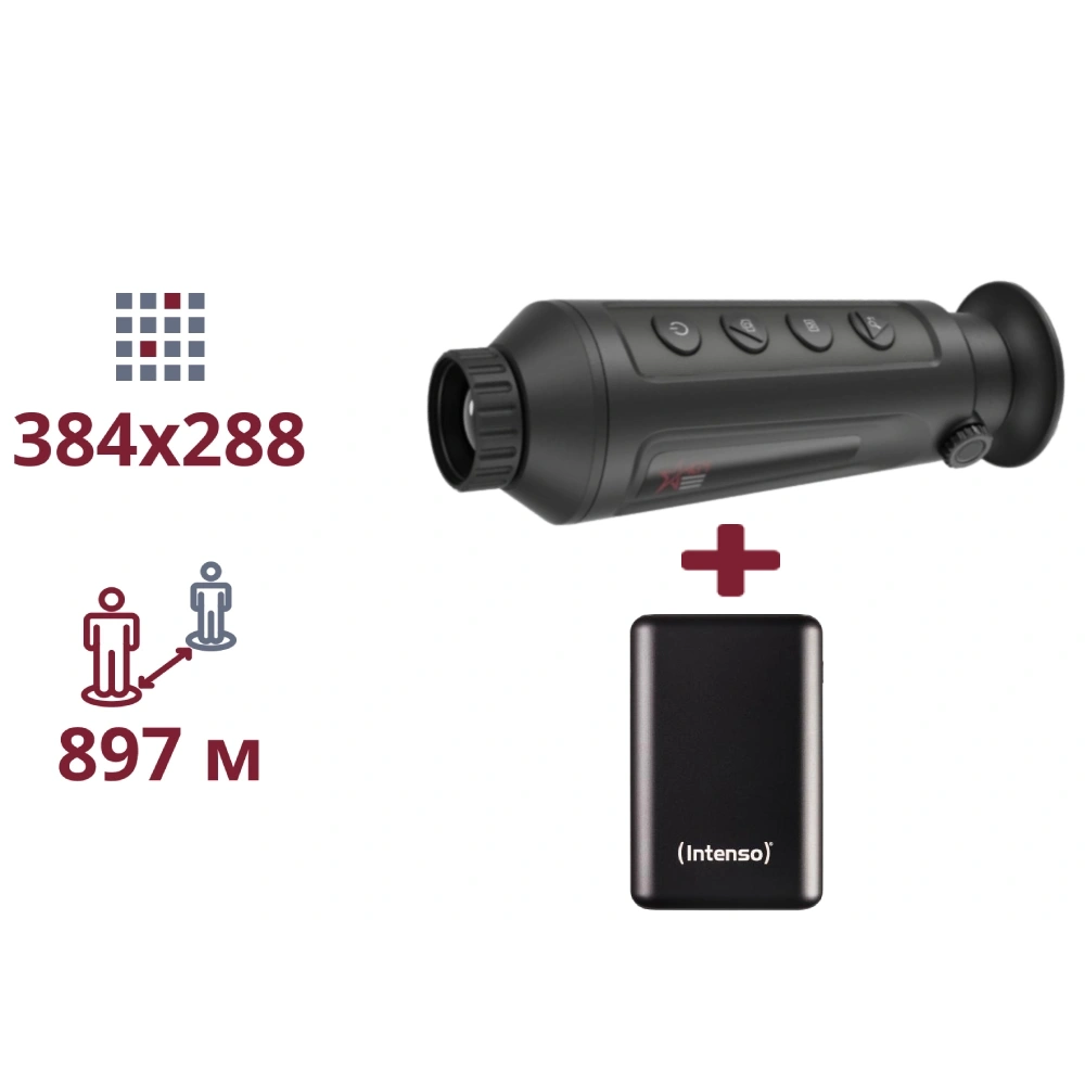ТЕПЛОВІЗІЙНИЙ МОНОКУЛЯР ТА ПОВЕРБАНК · AGM Taipan TM19-384 + INTENSO Powerbank 2 000 мА•г
