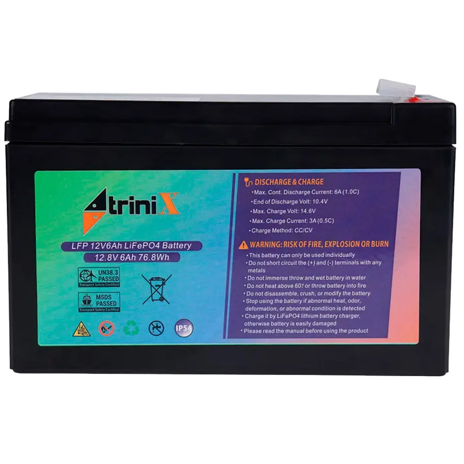 Акумуляторна батарея · TRINIX LFP 12V6Ah LiFePo4