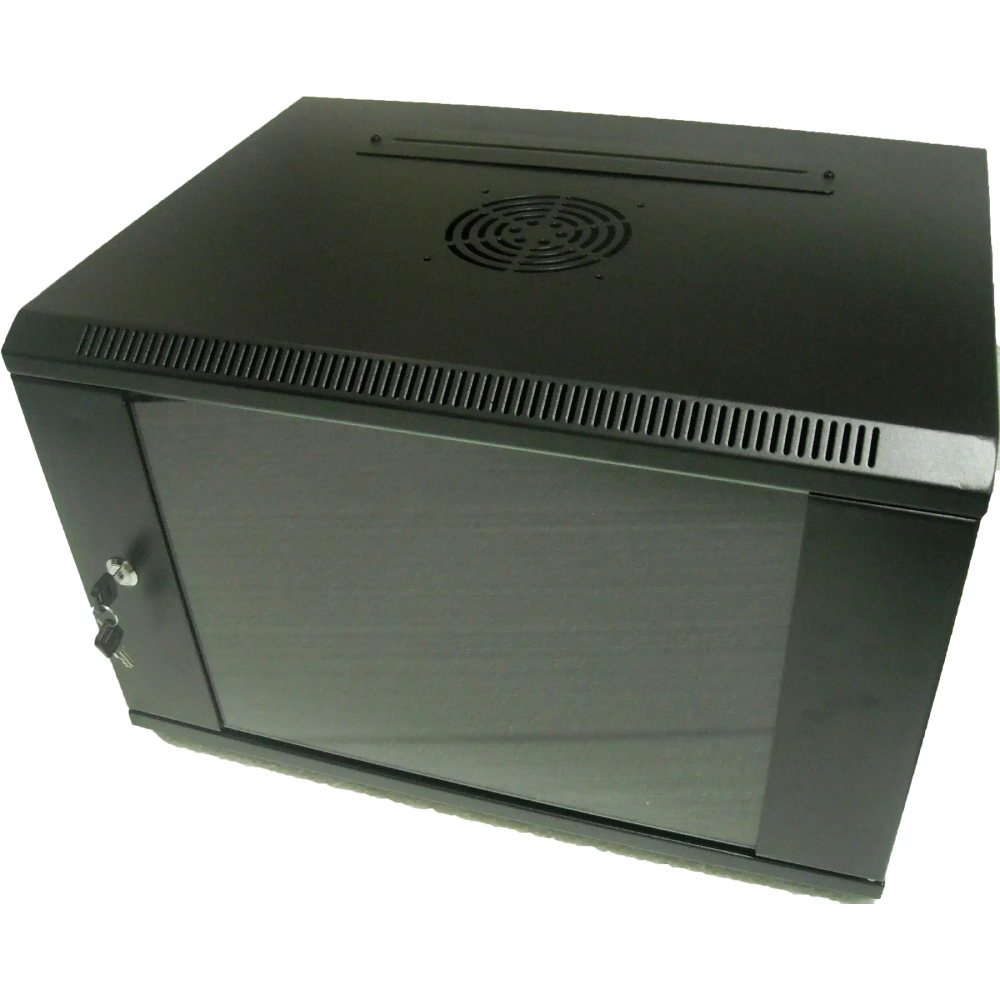 Шафа коммутаційна настінна 15U 600x450 розбірна · Hypernet WMNC-15U-FLAT-AC-BLACK