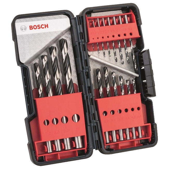 Набір свердел для металу · Bosch HSS PointTeQ 18 штук (2608577350)