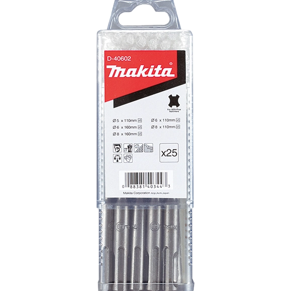 Набір бурів SDS-Plus 25 шт · Makita (D-40602)
