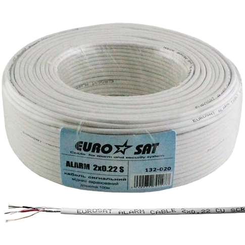 Кабель сигнальний без екрану (бух. 100м) · Allarm 2*0,22 CU