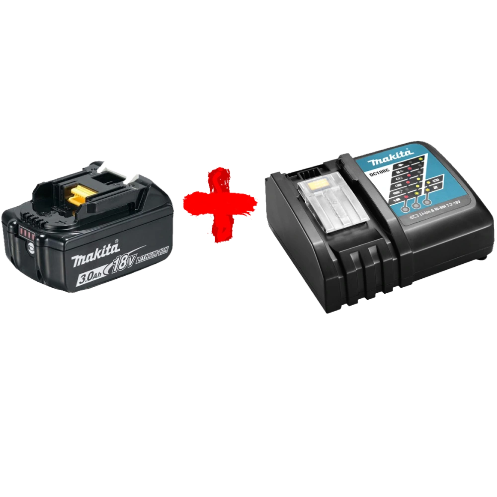 Акумулятор Li-ion + швидкозарядний пристрій · Makita DC18RC (191A24-4) + BL1830B