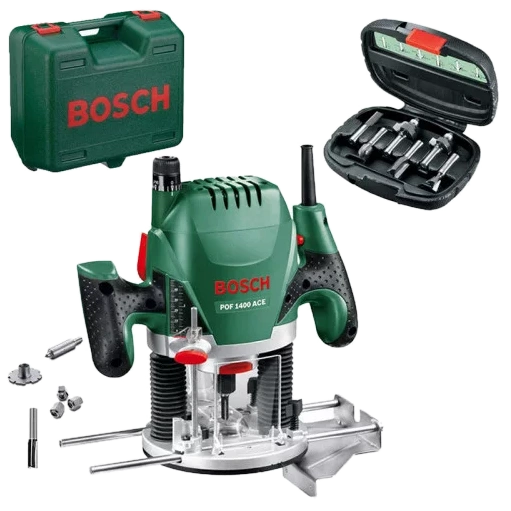 Фрезер + набір фрез · Bosch POF 1400 ACE