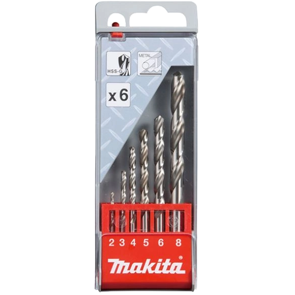 Набір свердел по металу HSS-G 6 шт · Makita (D-57196)