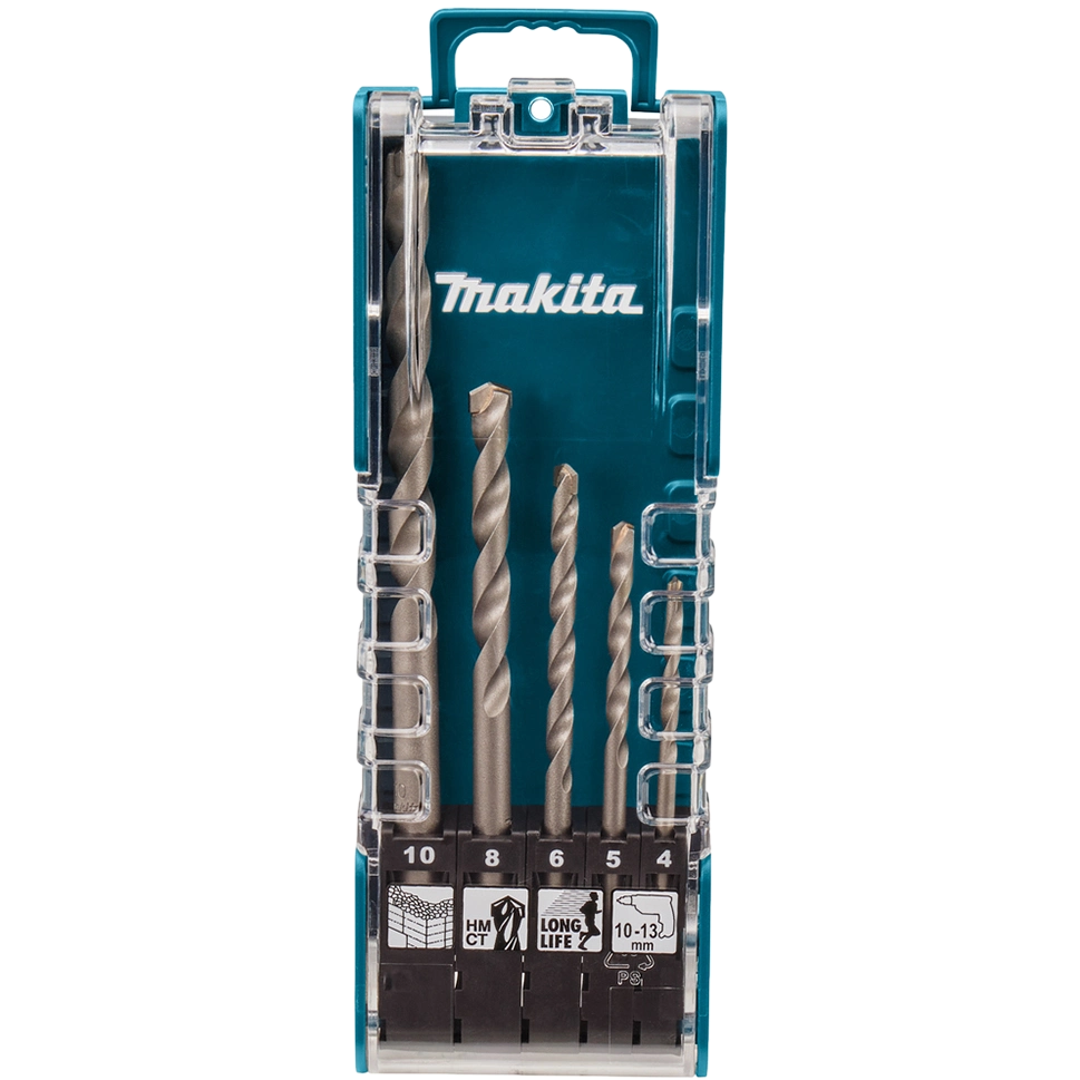 Набір свердел бетону 5 шт long Life · Makita (E-11536)