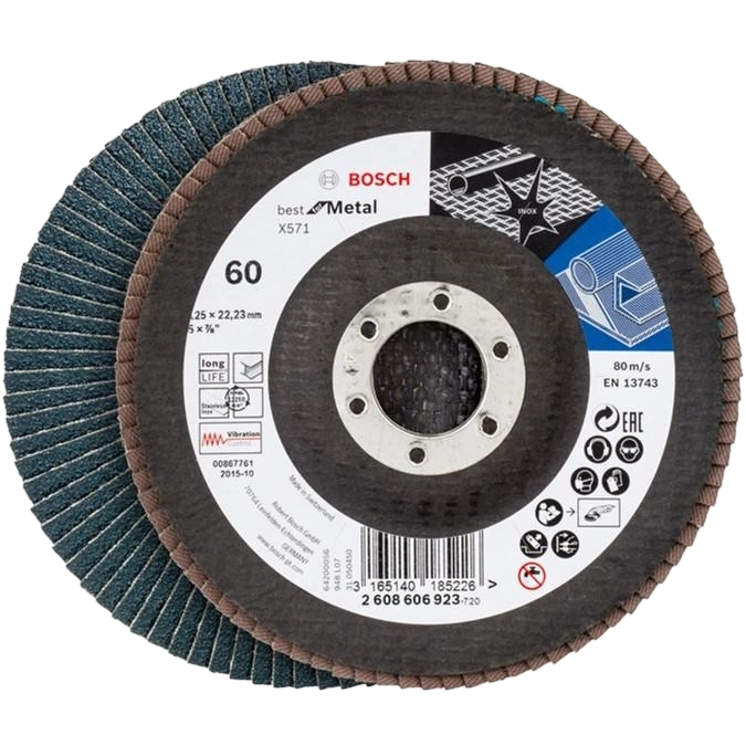 Пелюстковий шліфкруг · Bosch X571 125 мм (2608606923)