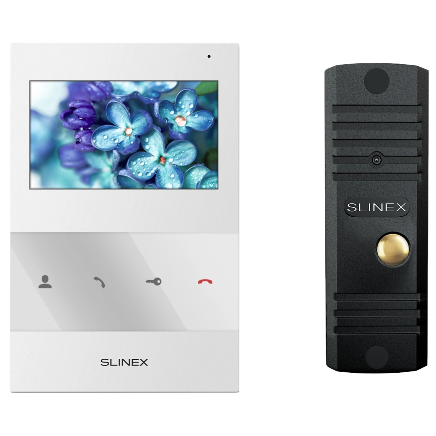 Комплект відеодомофону · Slinex SQ-04(White)+ML-16НD(Black)