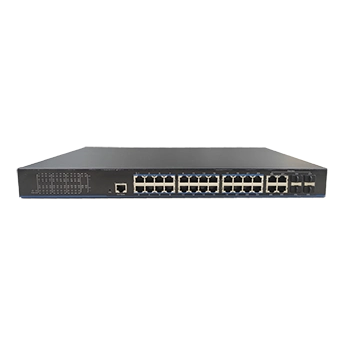 Комутатор 24 порти керований · UTEPO UTP3328TS-PSB-L2 L2 PoE+