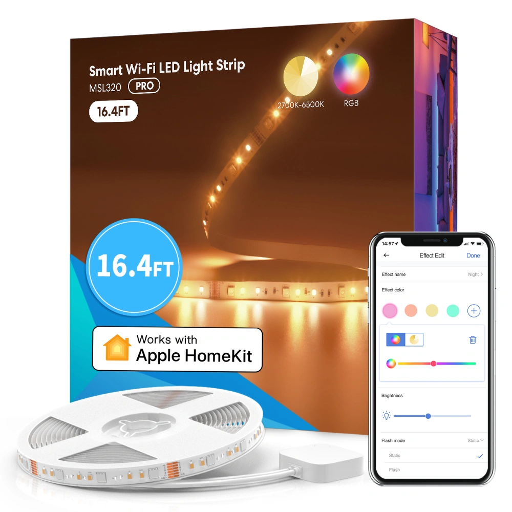 Розумна світлова LED стрічка Wi-Fi · Meross MSL320PHK(EU)-5m-Light