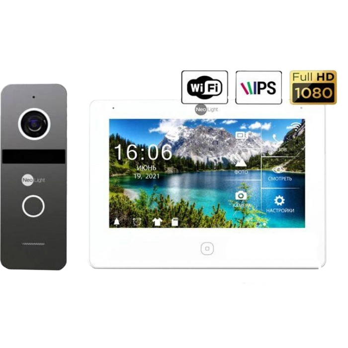 Комплект відеодомофону · Neolight NeoKIT HD Pro WF Graphite