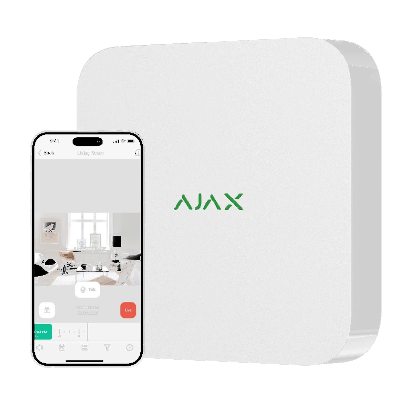 Відеореєстратор · Ajax NVR (16ch) (8EU) white