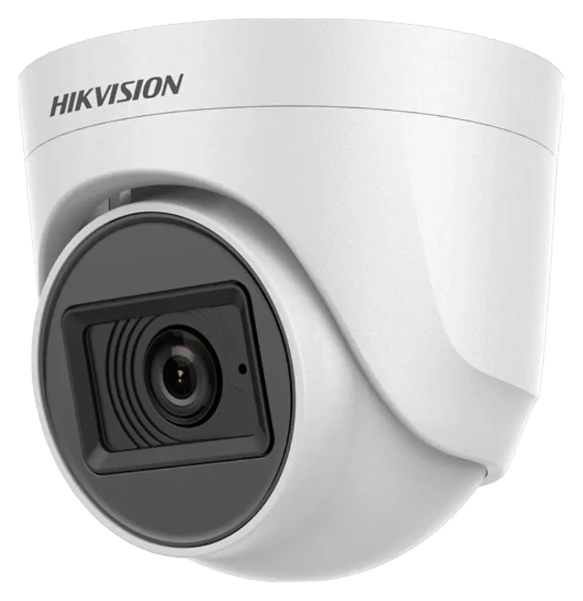 Turbo HD відеокамера Hikvision · DS-2CE76H0T-ITPFS 5МП (2.8мм) з мікрофоном