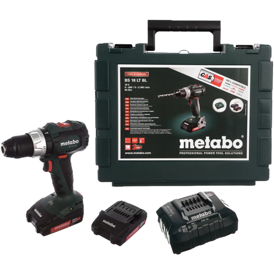 Акумуляторний дриль-шурупокрут · Metabo BS 18 LT BL (602325550)