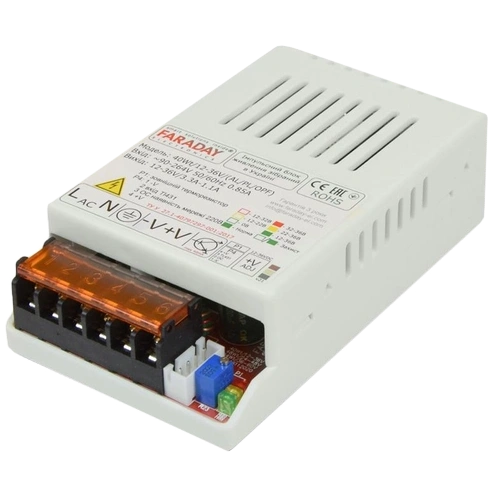 Блок живлення · Faraday Electronics 40Wt/12-36V/PL 11.8-37.5В 3.4-1.4А