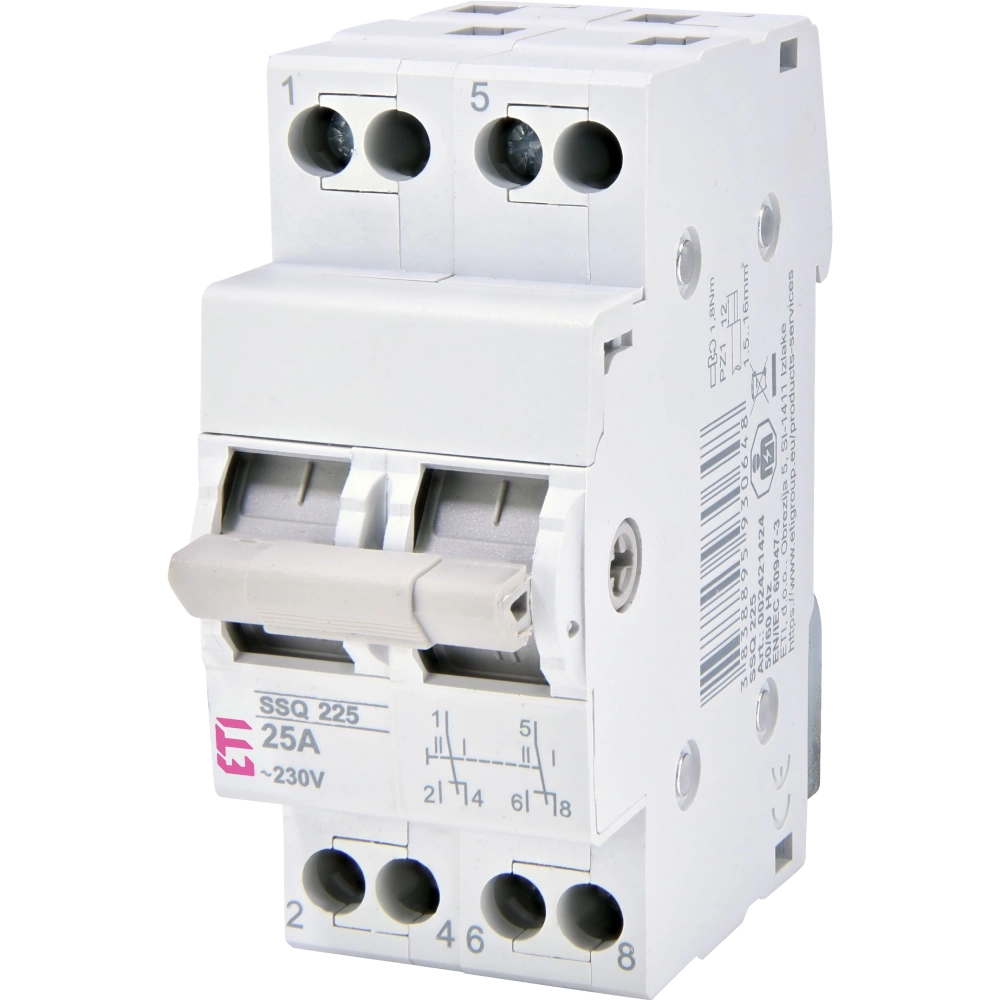 Перемикач навантаження · ЕТІ SSQ 240 "1-0-2", 2p 40A
