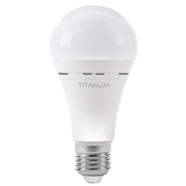 LED лампа акумуляторна A68 10W E27 4000K 220V · TITANUM TL-EMA68-10274