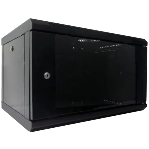 Шафа комутаційна настінна 6U 600x500 · Hypernet WMNC-500-6U-FLAT-BLACK
