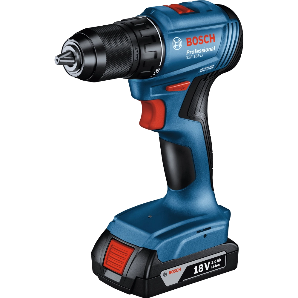 Акумуляторний ударний дриль-шурупокрут · Bosch GSB 185-LI (0.601.9K3.100)
