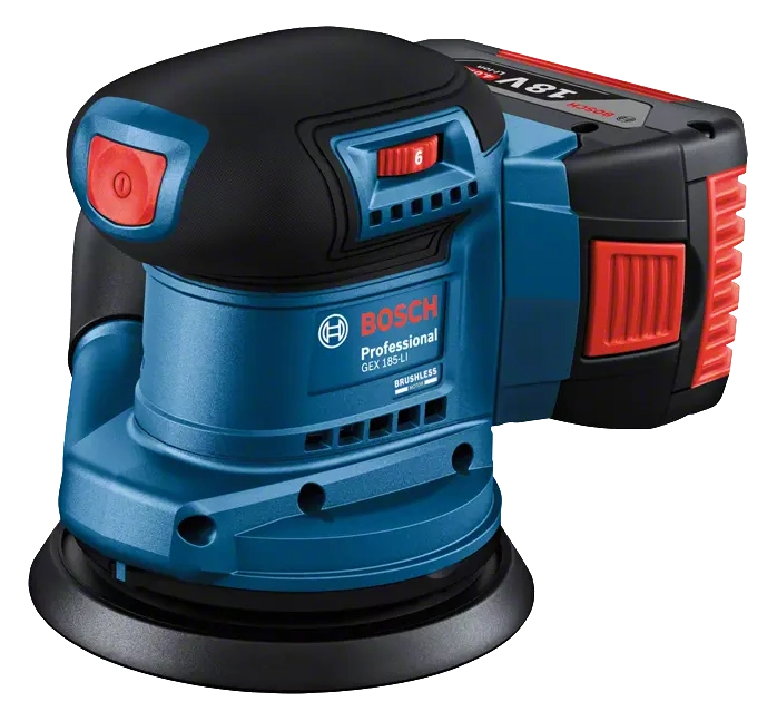 Ексцентрикова шліфувальна машина · Bosch GEX 185-LI