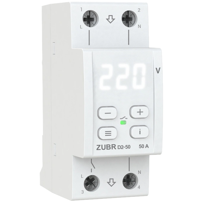 Реле напруги · ZUBR D2-50