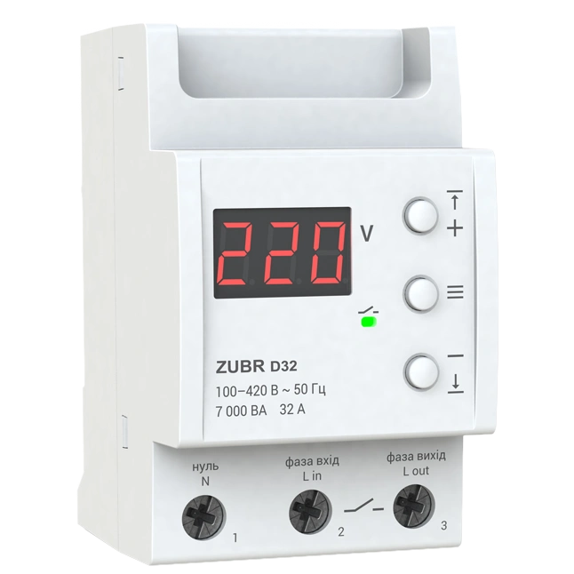 Реле напруги · ZUBR D32