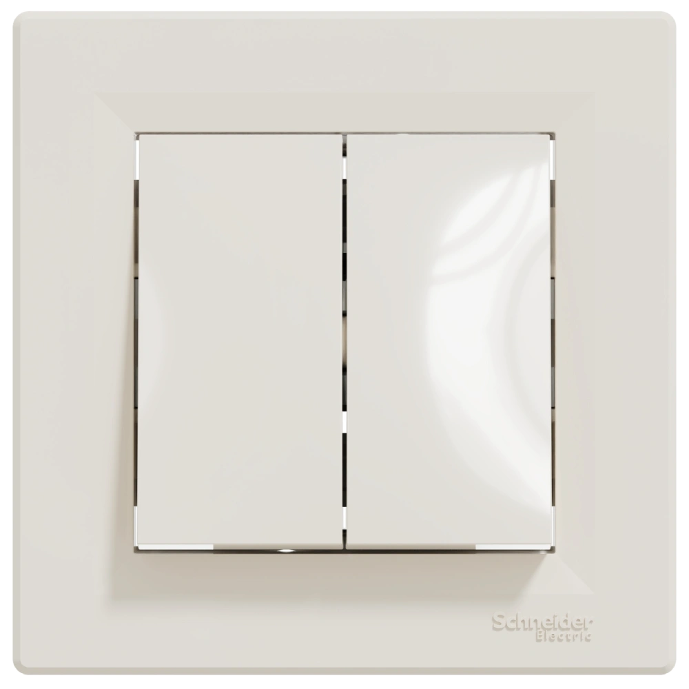 Вимикач двоклавішний самозатискний · Schneider Electric Asfora EPH0300123