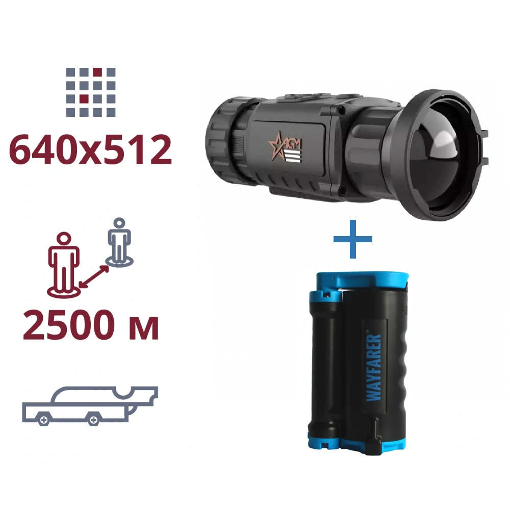 акція тепловізор та портативний очисник води · AGM Rattler TC50-640 + LifeSaver Wayfarer