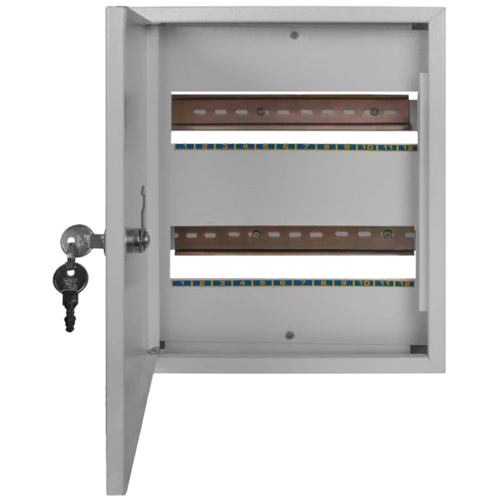 Шафа металева, під 24 мод., навісна, з замком · E.NEXT e.mbox.stand.n.24.z