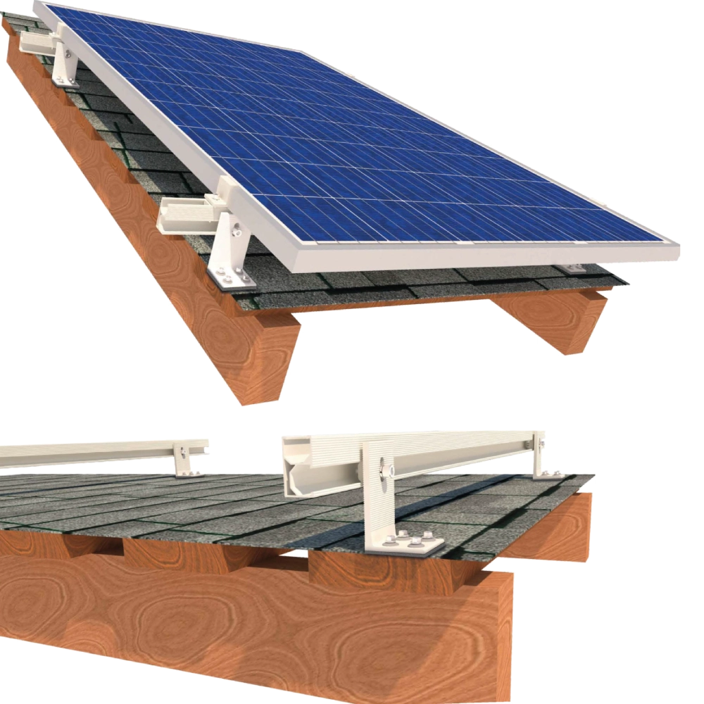 Комплект · InstallKit IK-XL-B-4 кріплення 4 сонячних панелей до 1145мм бітумна черепиця