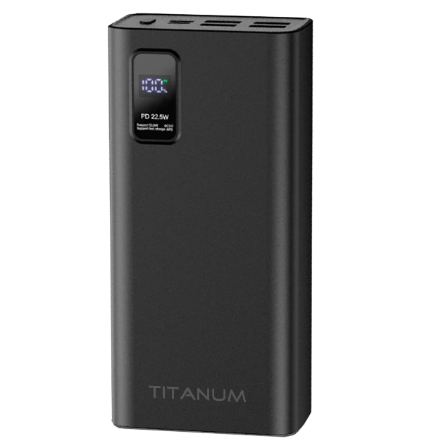 Повербанк · TITANUM 728S 30000mAh 22.5W Black