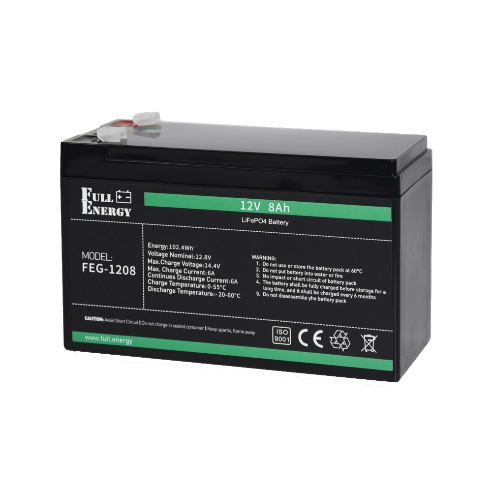 Літієва акумуляторна батарея · Full Energy FEG-128 12В 8А•г