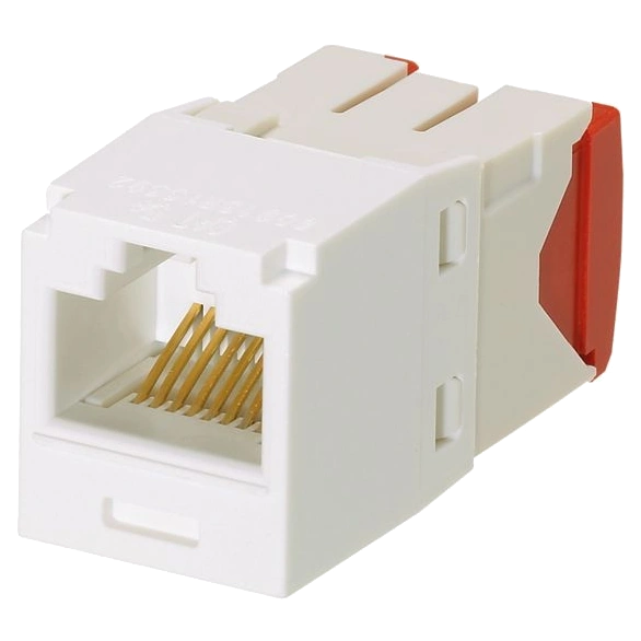 Модуль Mini-Com RJ45 UTP, кат.5е, білий · Panduit CJ5E88TGAW
